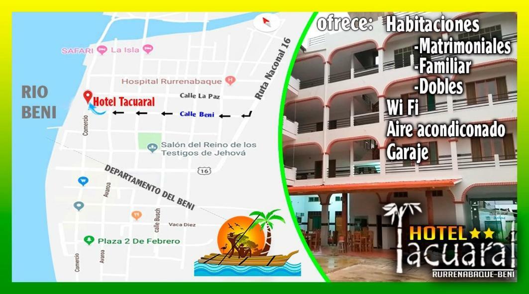 Hotel Tacuaral Rurrenabaque Esterno foto